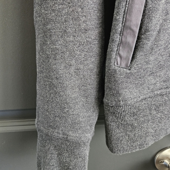 Mack Weldon Sweater Mens XL Gray Quarter Zip Cotton Mock Neck Long Sleeve - Picture 5 of 12